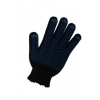 Перчатки ХБ протектор 5-ти ниточный черные 10класс 48гр. (10) (300)
