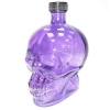 Бутылка стеклянная 0,74л Череп фиолетовая (15)