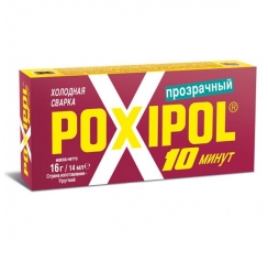Холодная сварка POXIPOL прозрачная 14мл (6/240) артикул 00012310