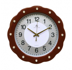 Часы 761А Atlantis коричневый 400x400x45мм (10) артикул 