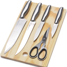 Набор ножей 6 пр. МВ-26995 (4 ножа + ножницы + разделочная доска) (12) - превью №2