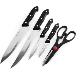 Набор ножей 6 пр. МВ-30736 (4 ножа + ножницы + разделочная доска) (12) - превью №2