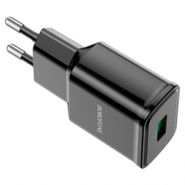 Зарядное устройство сетевое Borofon BA59A 1*USB QC3.0 18W быстрая + кабель Type-C - превью №2