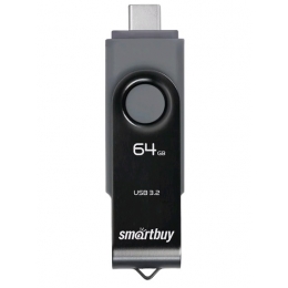 Флеш накопитель 64GB USB 3.0 SmartBuy Twist Dual Type-C/Type-A - превью №2