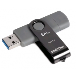 Флеш накопитель 64GB USB 3.0 SmartBuy Twist Dual Type-C/Type-A - превью №3