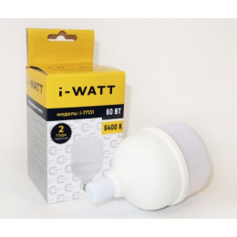 Превью Лампа светодиодная i-WATT LED i-17131 60Вт 6400К 165-265V Т120 E27
