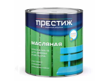 Краска МА-15. голубая 0.9 кг «ПРЕСТИЖ»