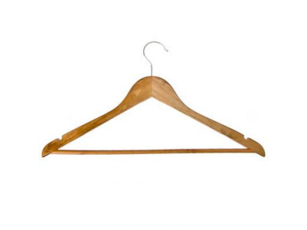 Вешалка деревянная для одежды 45 см ПРОМО 455-039 (100)