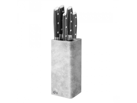 Подставка для ножей квадрат LR05-102 Gray LARA