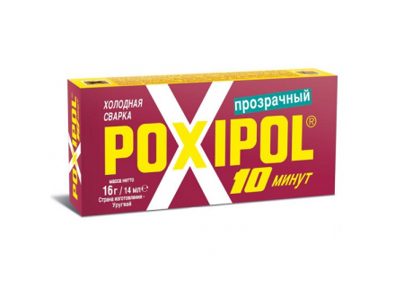 Холодная сварка POXIPOL прозрачная 14мл (6/240)