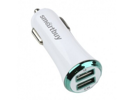 Зарядное устройство автомобильное SmartBuy TURBO, 2 USB