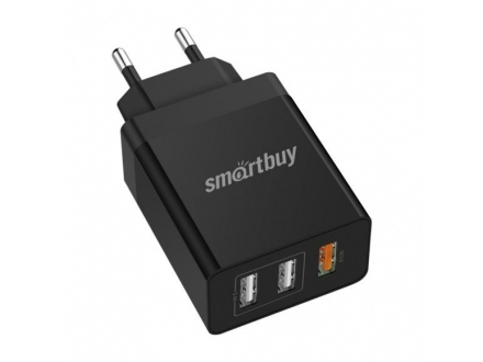 Зарядное устройство сетевое SmartBuy FLASH, 3 USB