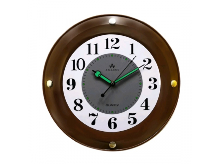 Часы TLD-6908 Atlantis коричневый 320x320x30мм (20)