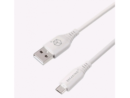Кабель Breaking Silicone USB-Micro USB 1м 2.4A - фото №2