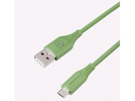 Кабель Breaking Silicone USB-Micro USB 1м 2.4A - фото №4