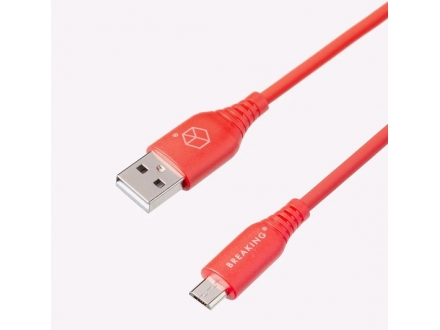 Кабель Breaking Silicone USB-Micro USB 1м 2.4A - фото №7