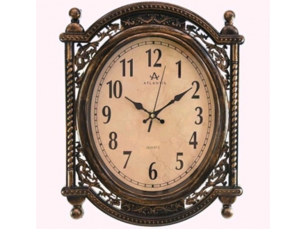 Часы TLD-35192 Atlantis коричневый 340x270x40мм (10)