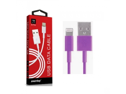 Кабель Smartbuy USB - 8-pin для Apple PLAIN COLOR 1м