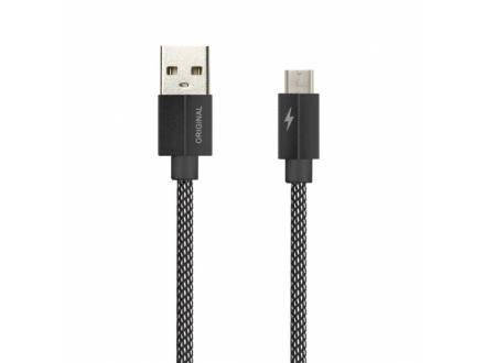 Кабель Smartbuy USB - micro USB, TWILL METALL 1м
