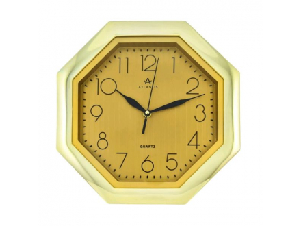 Часы TLD-6019 Atlantis золотой циферблат 285x285x41мм (10)