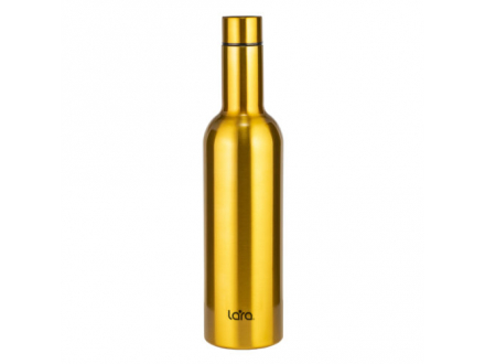 Термос LR04-14 750мл золото бутылка двойные стенки - фото №2