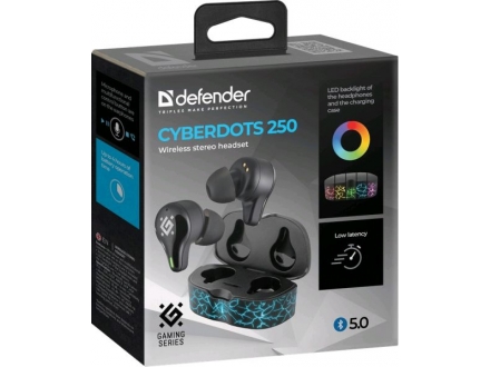 Гарнитура Bluetooth TWS Defender CyberDots 250