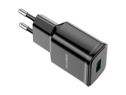 Зарядное устройство сетевое Borofon BA59A 1*USB QC3.0 18W быстрая + кабель Type-C - фото №2