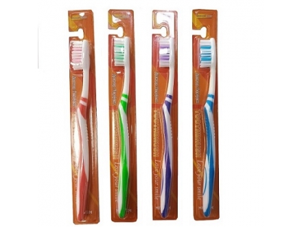 Зубная щетка Доктор Перфект средняя жесткость Е1006, 4 цвета в ассортм. (24/576)
