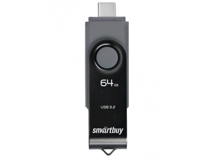 Флеш накопитель 64GB USB 3.0 SmartBuy Twist Dual Type-C/Type-A - фото №2