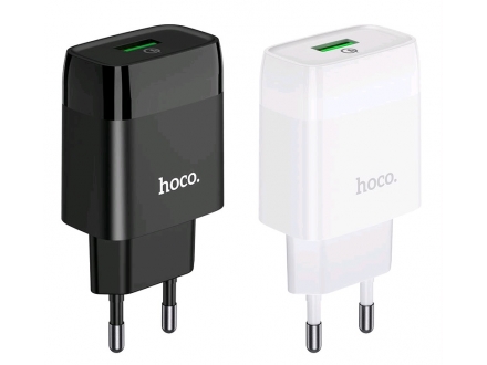 Зарядное устройство сетевое HOCO C72Q 1USB 3A QC3.0 быстрая зарядка + кабель TypeC