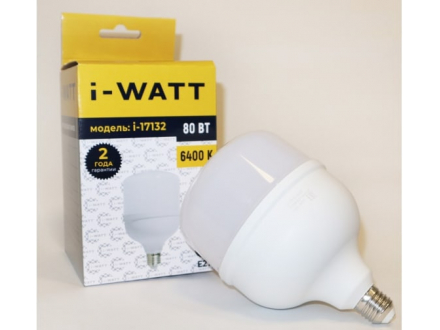 Лампа светодиодная i-WATT LED i-17132 80Вт 6400К 165-265V Т140 E27
