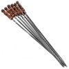 Шампур металлический с деревянной ручкой 55*12 (10)