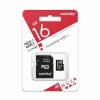Карта памяти 16GB Smart Buy micro SDHC с адаптером