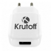 Зарядное устройство сетевое Krutoff CH-02, 1 USB, 2.1A артикул 