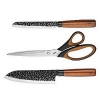 Набор ножей 3шт. LR05-12 (универсальный нож 12,7см + нож сантоку 18см + ножницы кухонные)
